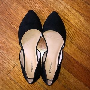 TORRID Black D’orsay Flat (Wide Width)